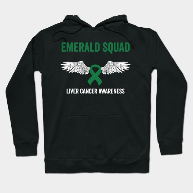 Emerald Squad - Liver cancer awareness month Hoodie by Merchpasha1